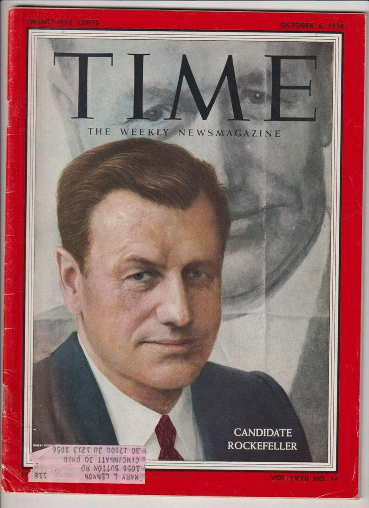 Time Mag Nelson Rockefeller Candidate October 6, 1958 021720nonr