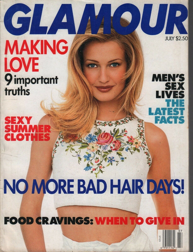 Glamour July 1993 Karen Mulder Maybelline Expert Eyes 091219AME2