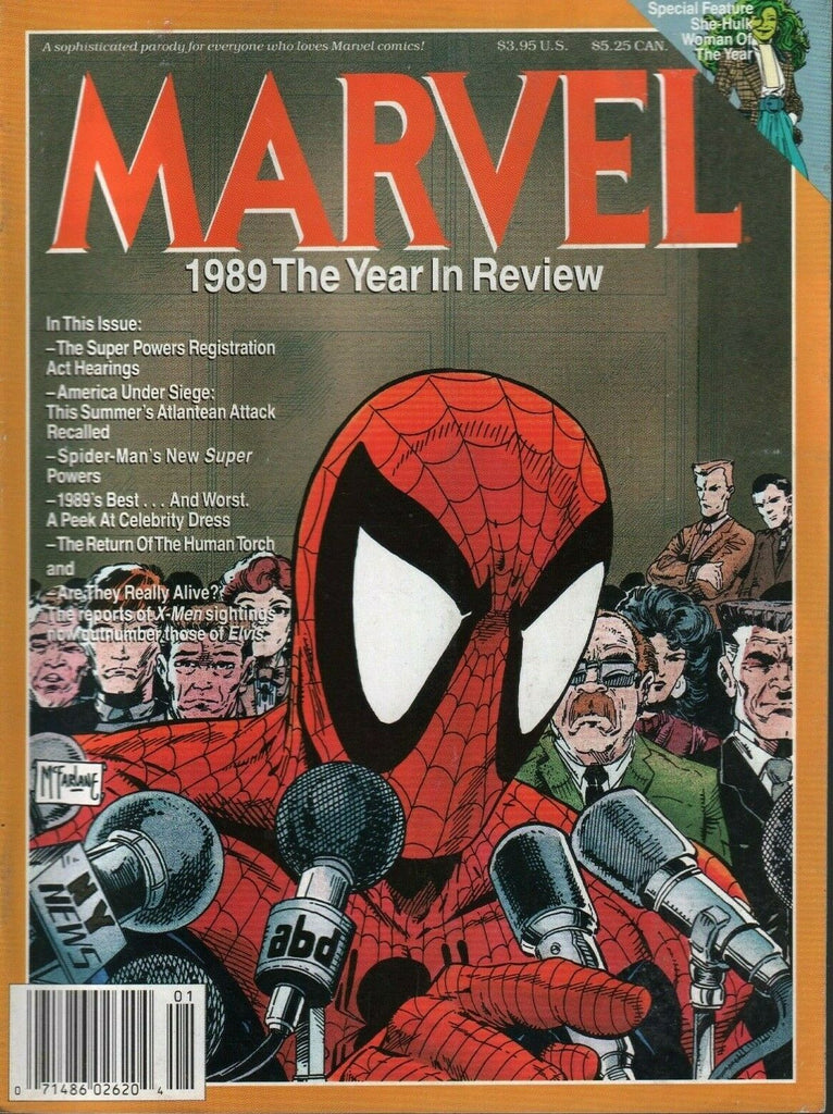 Marvel 1989 The Year in Review McFarlane Amazing Spider-Man Stan Lee 022420AME2