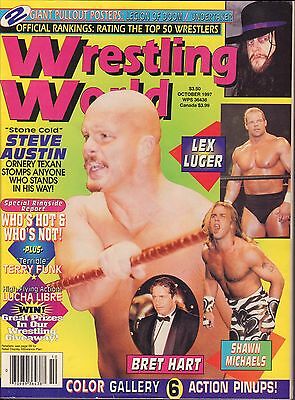 Wrestling World October 1997 Steve Austin, Lex Luger VG 050416DBE