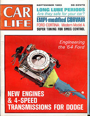Car Life Magazine Septmeber 1963 Engineering The '64 Ford EX 060916jhe