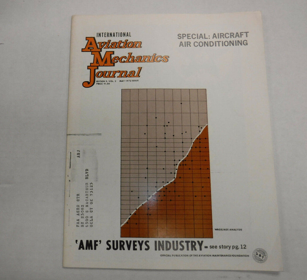 Aviation Mechanics Journal Magazine AMF Surveys May 1972 FAL FAA 110216R