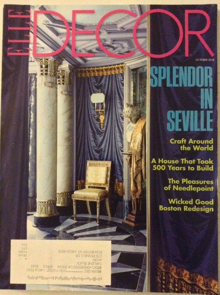 Elle Decor Magazine Splendor In Seville October 2018 022219nonrh