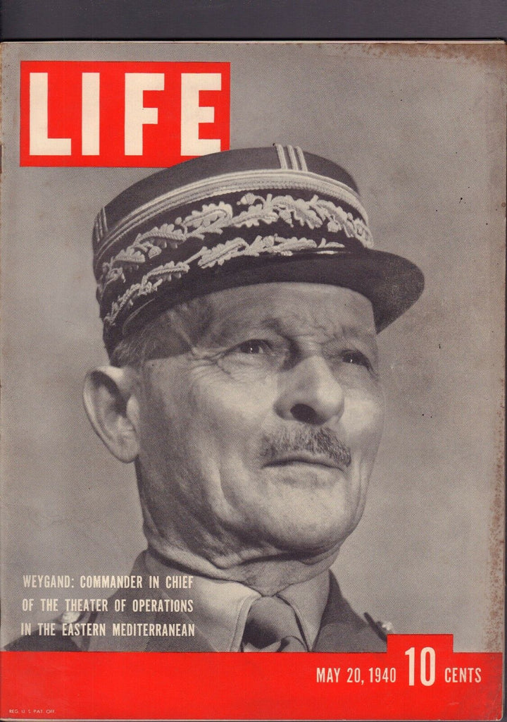 Life May 20 1940 Wegand Commander in Chief VG 100416DBE