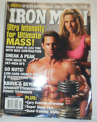 Iron Man Magazine Cory Everson & Max Contraction August 2004 110414R1