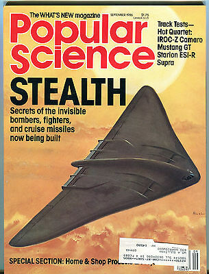 Popular Science Magazine September 1986 Stealth EX 032416jhe