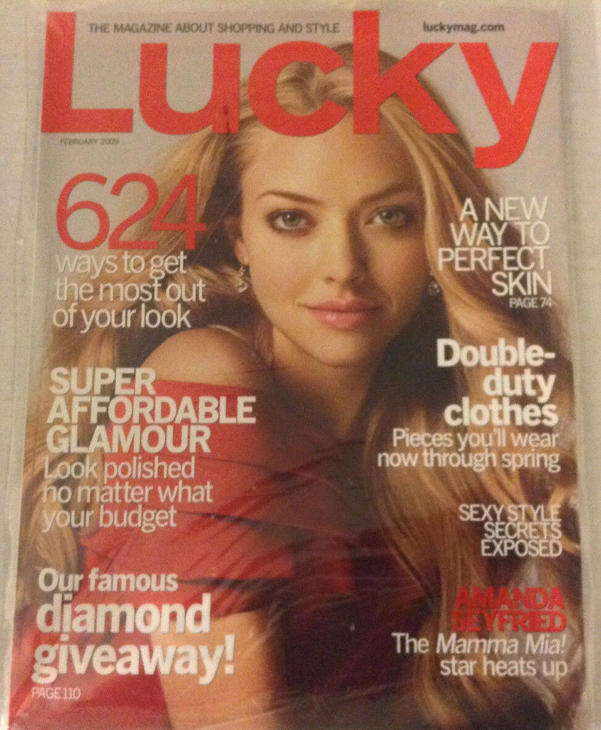 Lucky Magazine Amanda Seyfried February 2009 SEALED 080917nonrh