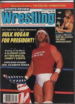 Sports Review Wrestling September 1987 Hulk Hogan, Lex Luger EX 120715DBE2