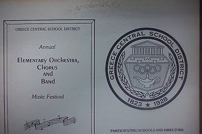 Greece Central School Rochester NY Orchestra Chorus Band 1984 33RPM 050616 TLJ