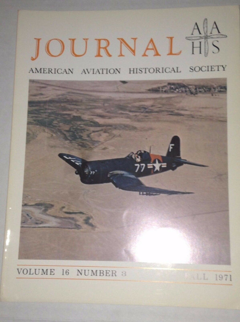 AAHS Journal Airplane Magazine Dayton Wright Rb-1 Fall 1971 121316rh2