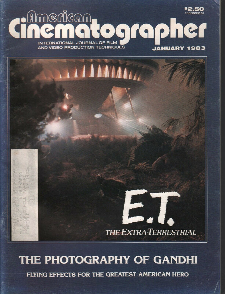 American Cinematographer January 1983 E.T. The Extra Terrestrial 010420AME