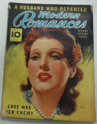 Modern Romances Magazine Love Was her Enemy June 1939 070115R2