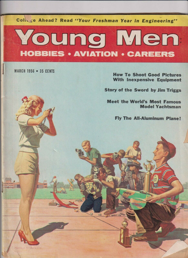 Young Men Magazine Story Of The Sword March 1956 102319nonr