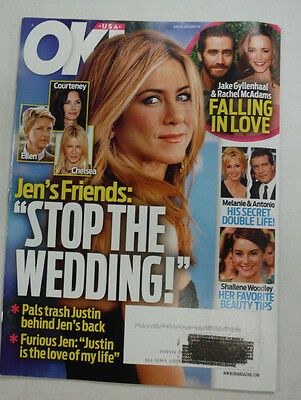 Ok! Magazine Jennifer Aniston Jake Gyllenhaal June 2014 051115R