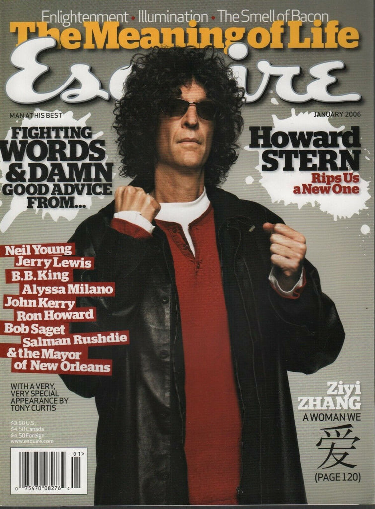 Esquire January 2006 Howard Stern Neil Young Alyssa Milano Bob Saget 072619AME2