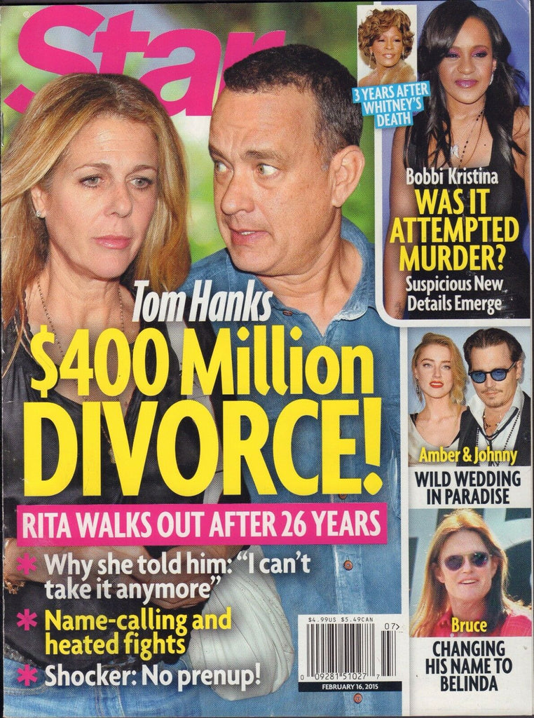 Star February 16 2015 Tom Hanks, Bobbi Kristina, Bruce Jenner VG 090816DBE