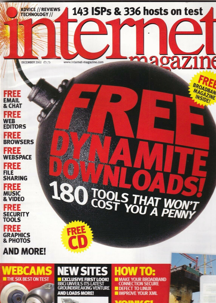Internet Magazine Free Downloads 180 Tools For Free December 2002 100919nonr