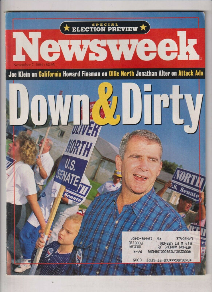 Newsweek Mag Joe Klein Howard Fineman Jonathan Alter November 7 1994 021720nonr