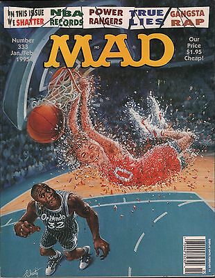 Mad Magazine no.333 January / February 1995 Power Rangers, NBA EX 010616DBE