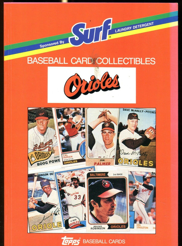Topps Baseball Cards Of The Baltimore Orioles Book 1988 Surf EX 013117jhe