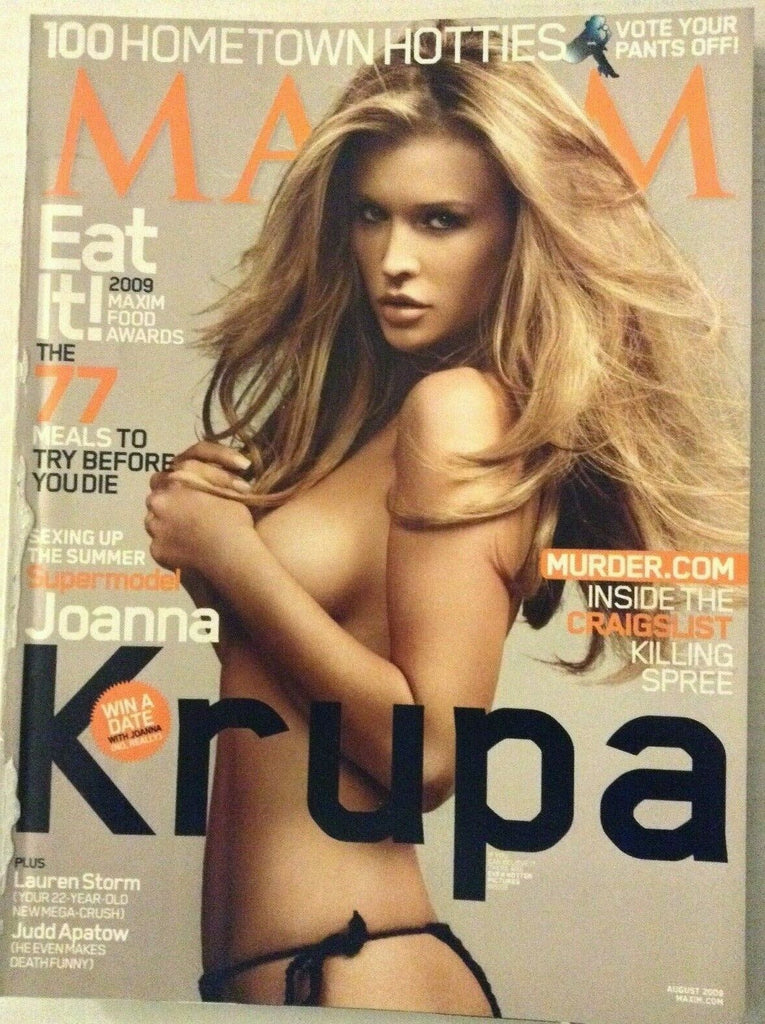 Maxim Magazine Joanna Krupa Judd Apatow Lauren Storm August 2009 030319nonrh