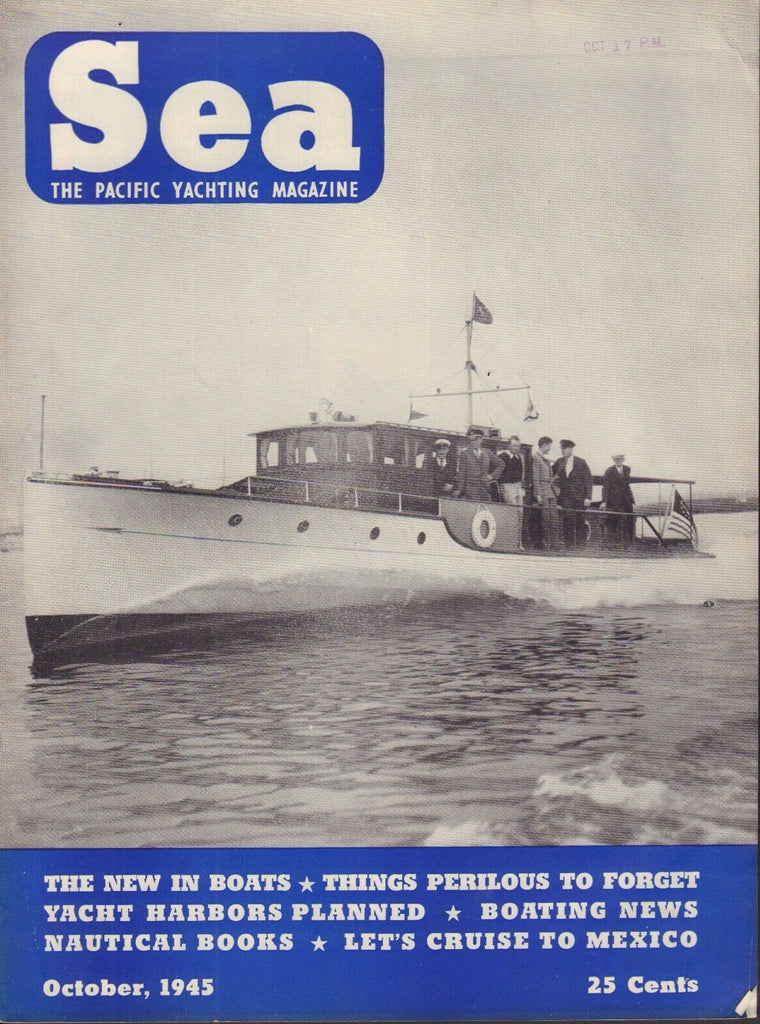 Sea Boating Magazine October 1945 Things Perilous to Forget 041817nonDBE