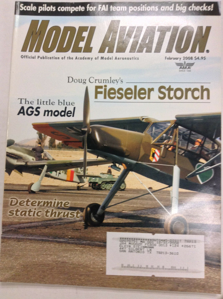Model Aviation Magazine Fieseler Storch Doug Crumley February 2008 041517nonrh
