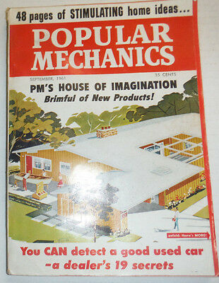 Popular Mechanics Magazine PM's House Of Imagination September 1961 120414R