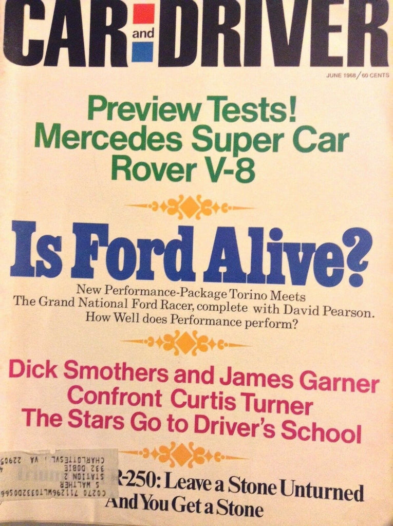 Car And Driver Magazine Mercedes Super Car Rover V-8 June 1968 042518nonrh