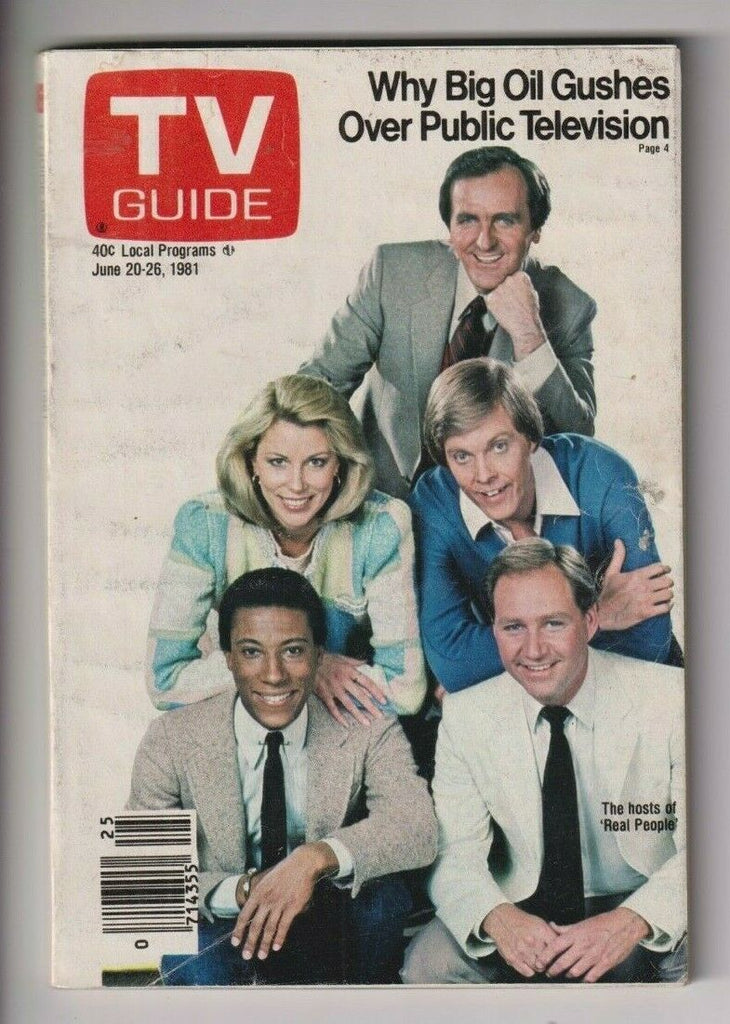 Tv Guide Mag Hosts Of Real People June 20-26, 1981 110319nonr