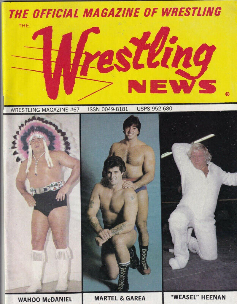 Wrestling News Wahoo McDaniel Rick Martel Bobby Heenan No.67 1981 062319nonr