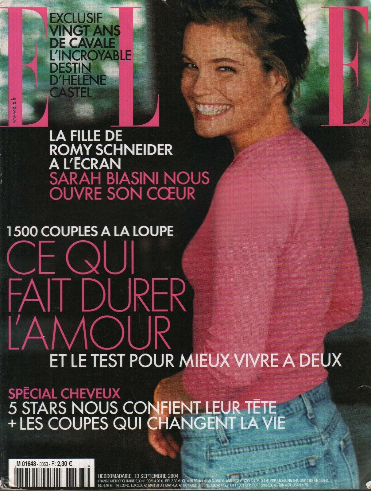 Elle French Fashion September 2004 Romy Schneider Sarah Biasini 091520 –  mr-magazine-hobby