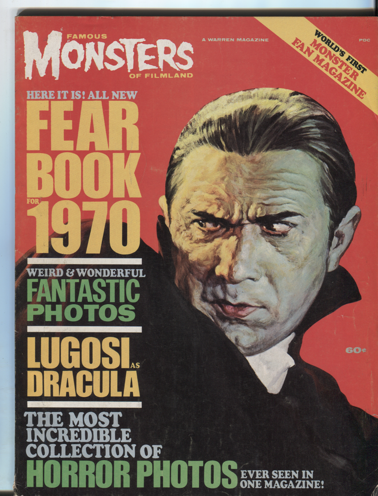 Famous Monsters of Filmland Fear Book 1970 Bela Lugosi 022521DBE