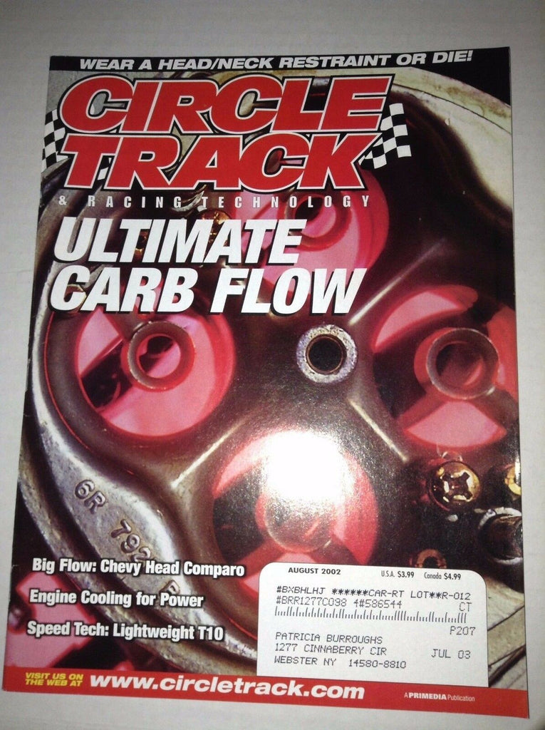 Circle Track Magazine Ultimate Carb Flow Chevy Head August 2002 040517NONRH