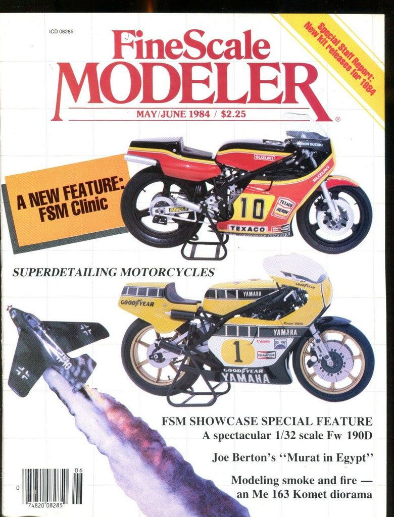 Fine Scale Modeler May/June 1984 Superdetailing Motorcycles EX No ML 010217jhe