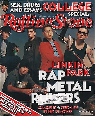Rollingstone March 14 2002 Linkin Park, Pink Floyd w/ML VG 021016DBE