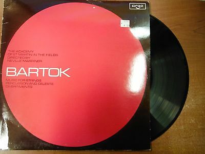 33 RPM Vinyl Bartok St Martin in the Field Argo Records ZRG657 Stereo 020515SM