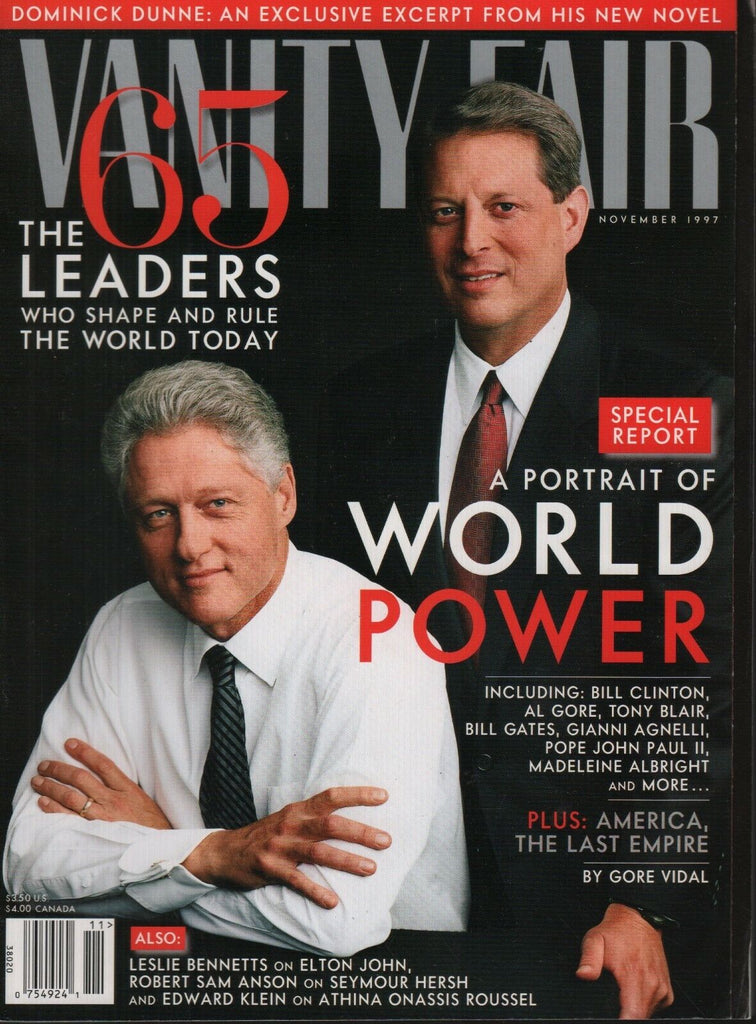 Vanity Fair November 1997 Bill Clinton Al Gore Tony Blair Bill Gates 092518ame2