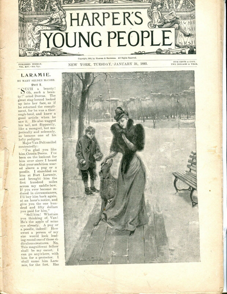 Harper's Young People Magazine January 31 1893 Laramie ACC 042417nonjhe