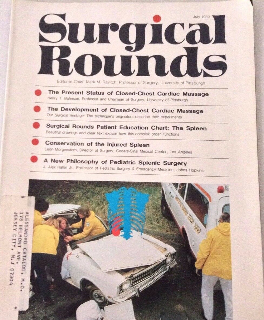 Surgical Rounds Magazine Closed Chest Cardiac July 1980 072917nonrh