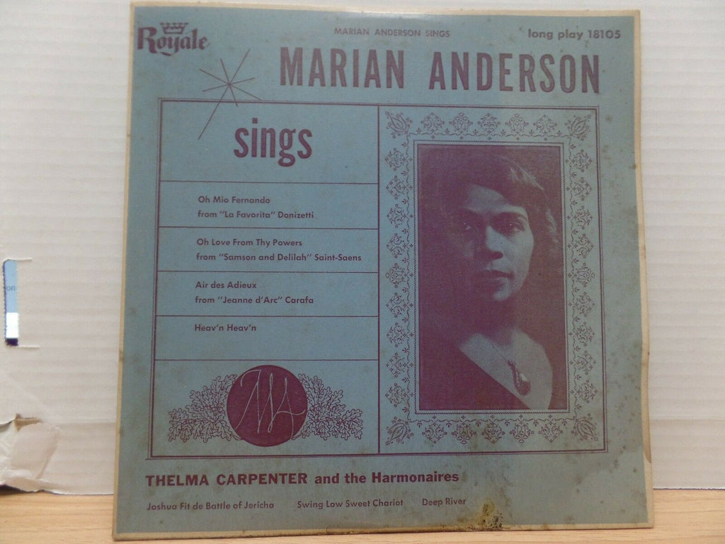 Marian Anderson 18105 Royale 10"33rpm 011317DBE2