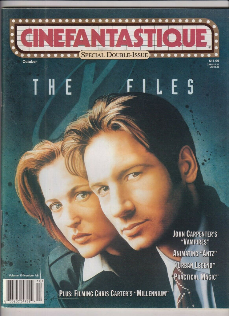 Cinefantastique Mag X Files David Duchovny October 1998 121019nonr