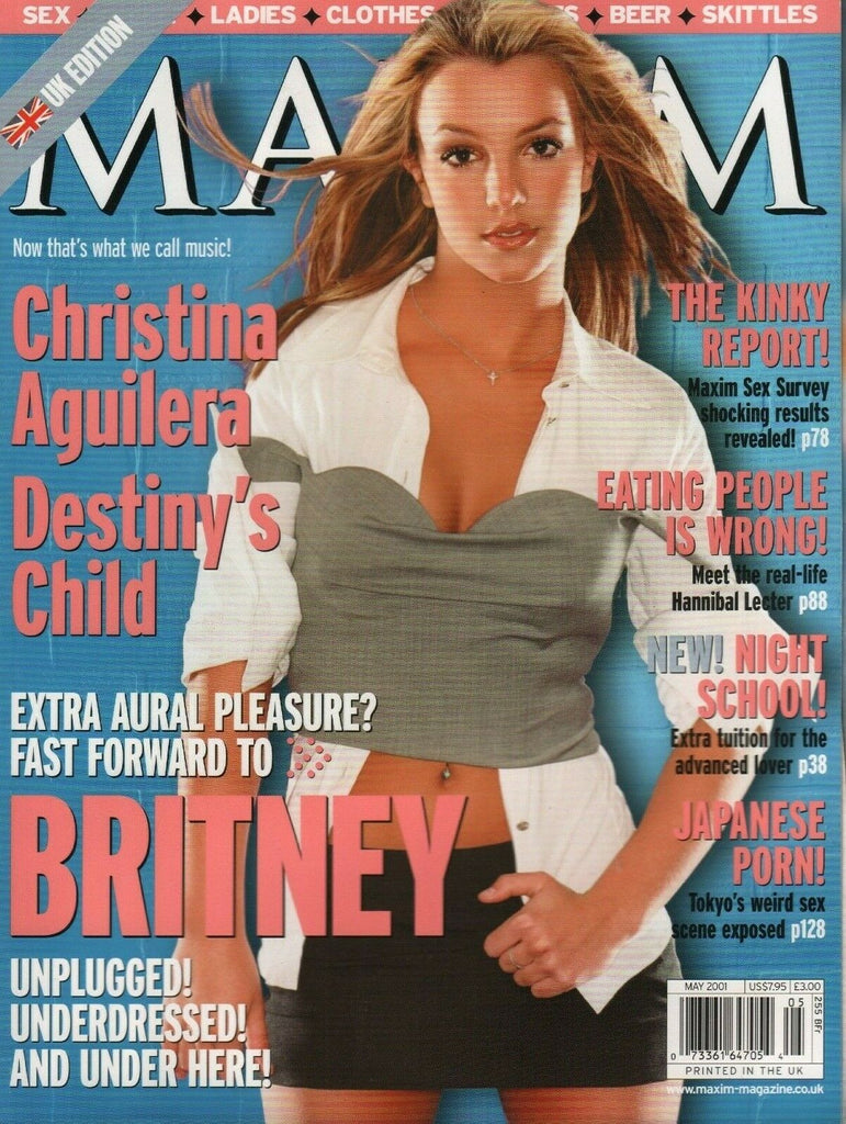 Maxim UK Magazine May 2001 Christina Aguilera Britney Spears 011720AME3