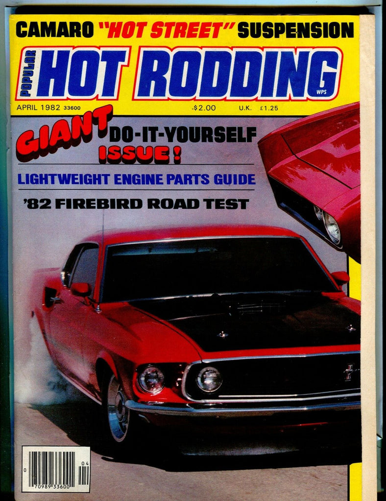 Popular Hot Rodding Magazine April 1982 '82 Firebird EX 021917jhe
