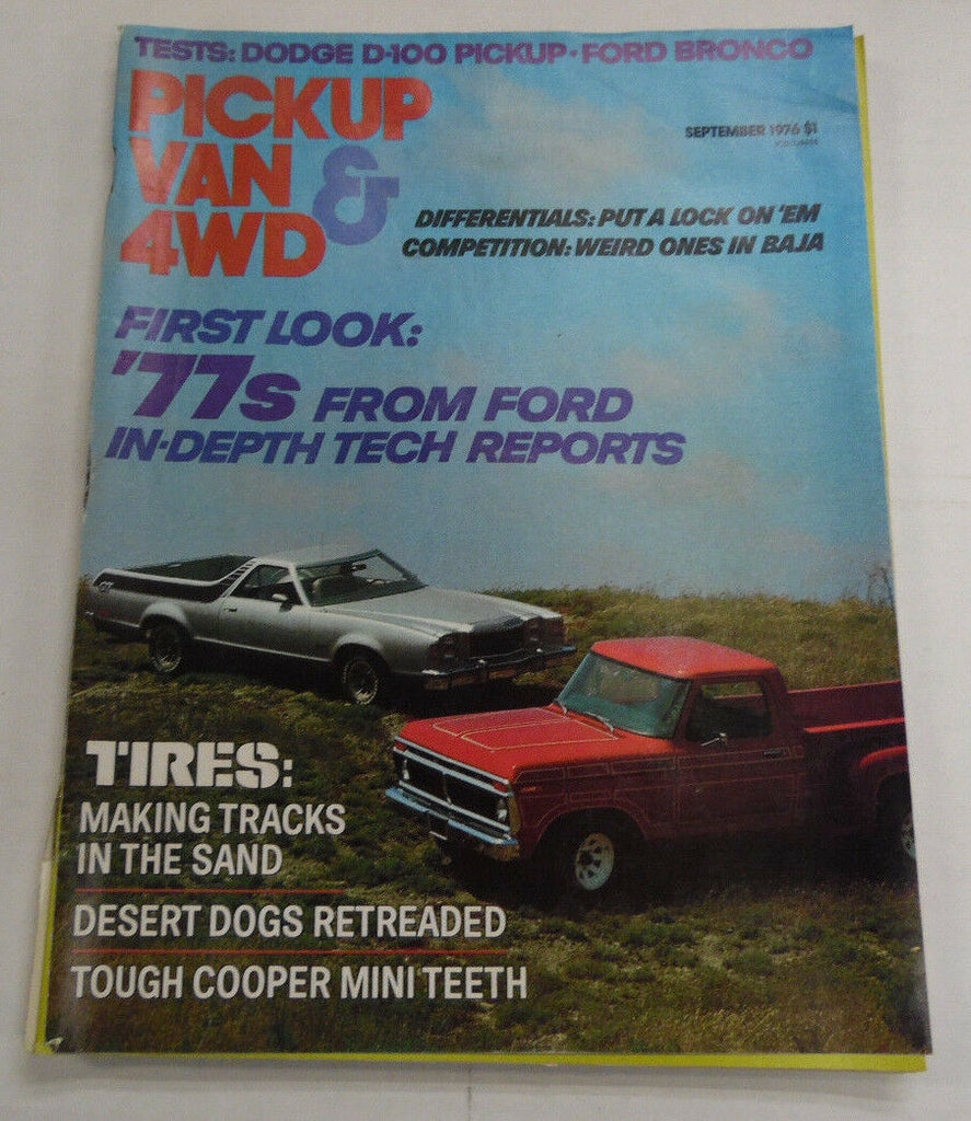 Pickup Van & 4WD Magazine Ford In Depth Reports September 1976 040317nonr
