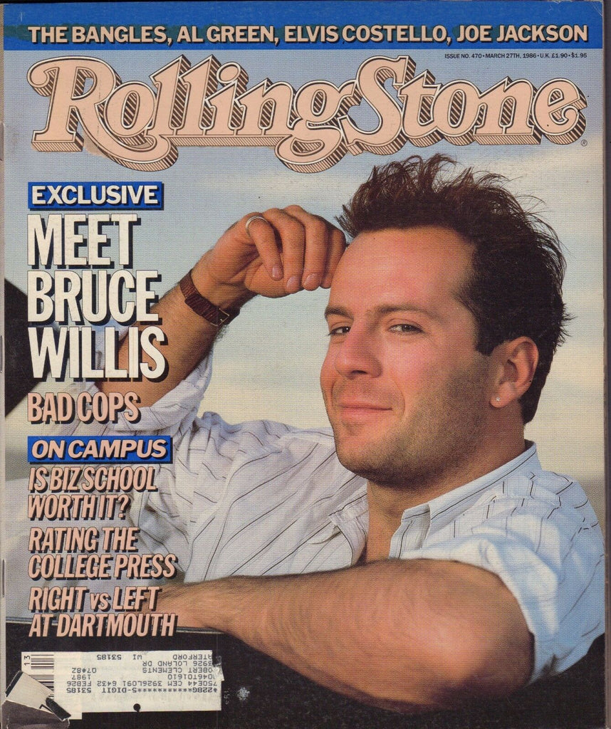 Rolling Stone March 27 1986 Bruce Willis, Al Green w/ML VG 122816DBE