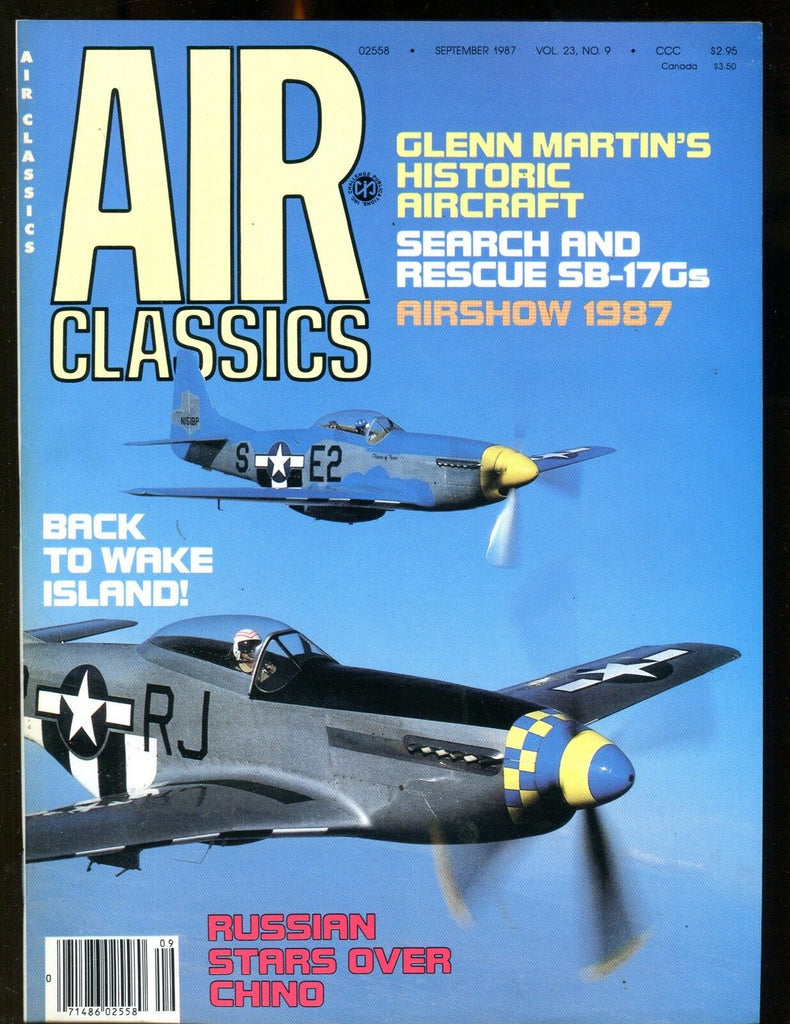 Air Classics Magazine September 1987 Glenn Martin EX No ML 120516jhe