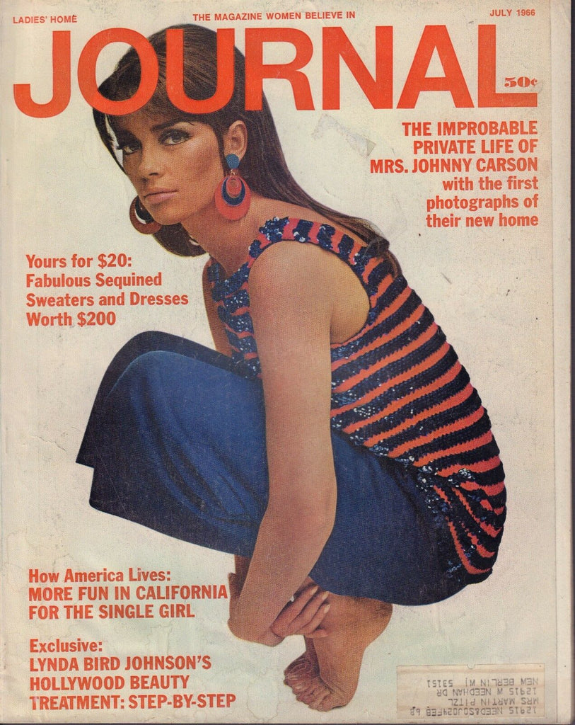 Ladies Home Journal July 1966 Mrs. Johnny Carson w/ML 081717DBE