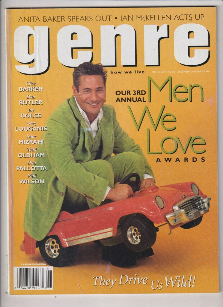 Genre Gay Fashion Mag 3rd Men We Love Awards Issue Dec/Jan 1996 031120nonr