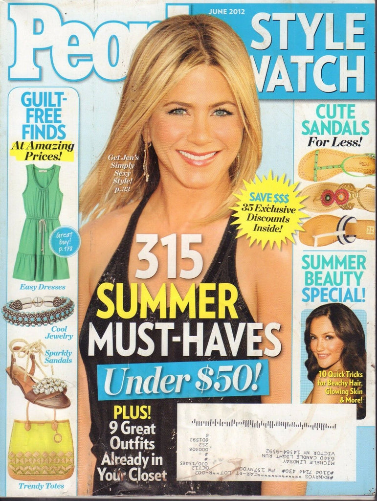 People Style Watch June 2012 Jennifer Aniston w/ML 052217nonDBE